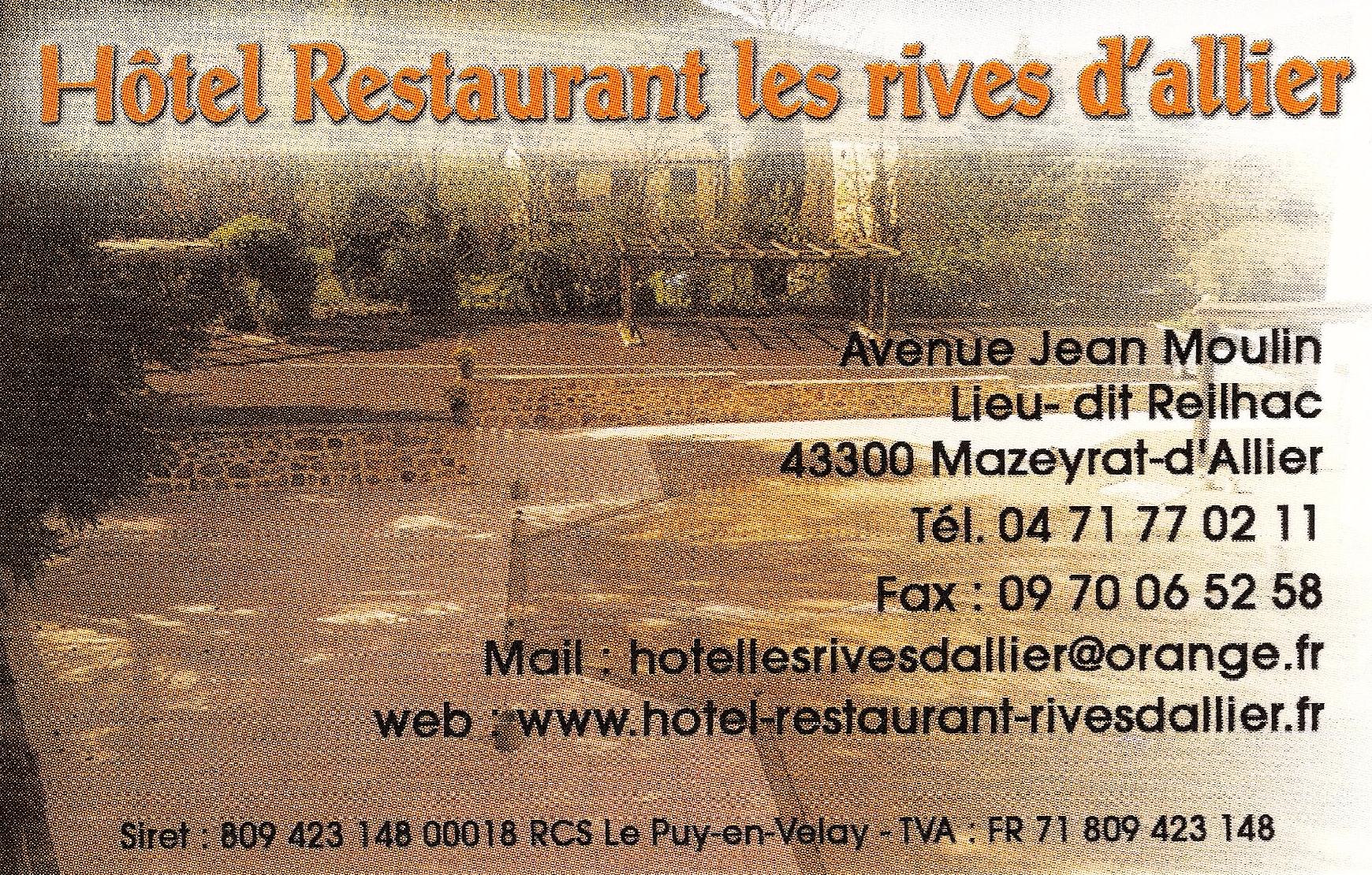 Hotel Restaurant Les rives d'allier