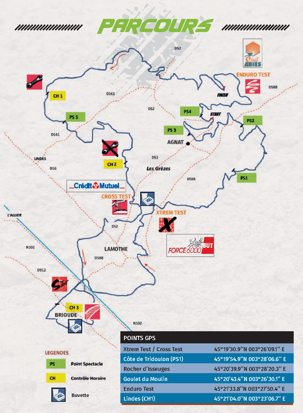 Parcours samedi dimanche